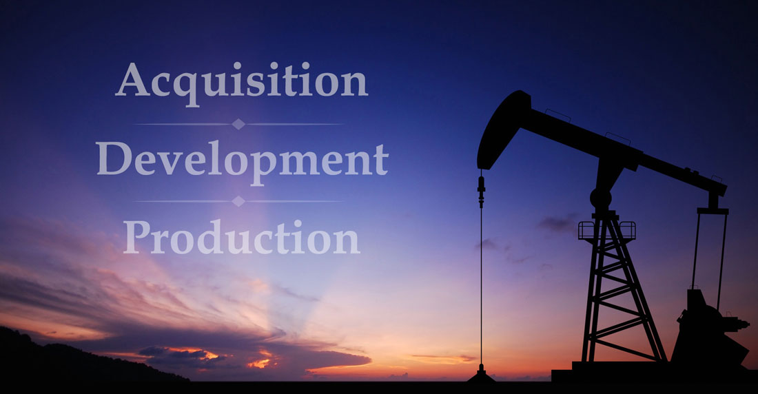 oil and gas company pump jack in Alberta.